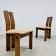 Midcentury oak dining chairs vintage 'Brutalism'