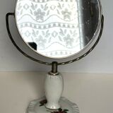 Swivel double-sided toilet mirror