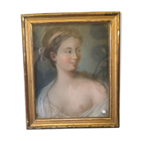 Portrait of a woman, pastel, XVIIIs