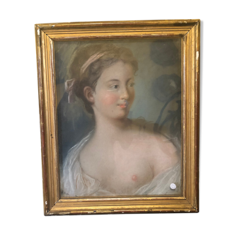 Portrait of a woman, pastel, XVIIIs