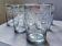 7 verres à eau décor à la grecque