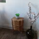 Petite commode en rotin vintage années 60
