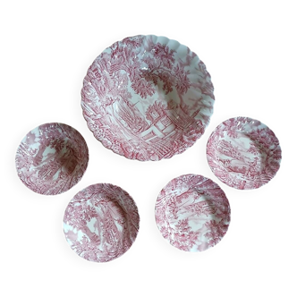 4 bowls + 1 salad bowl Myott