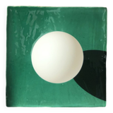 Globe Tile Ceramic Wall Light - Coco Square - Green