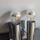 Chrome wall lights