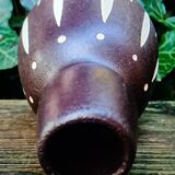 Old Ceramic Vase Germany DDR Piesche & Blackberries Decor Ritz Sgraffito 1950 a 59
