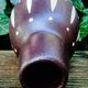 Old Ceramic Vase Germany DDR Piesche & Blackberries Decor Ritz Sgraffito 1950 a 59