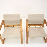 Set of Two Scandinavian Safari Armchairs by Karin Mobring, 1980s