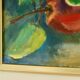 Original still life in oil on canvas from the mid-20th century – apples