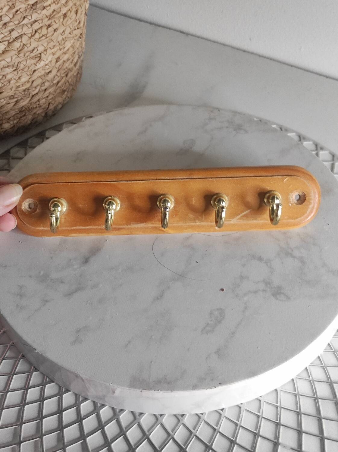 Antique towel rack