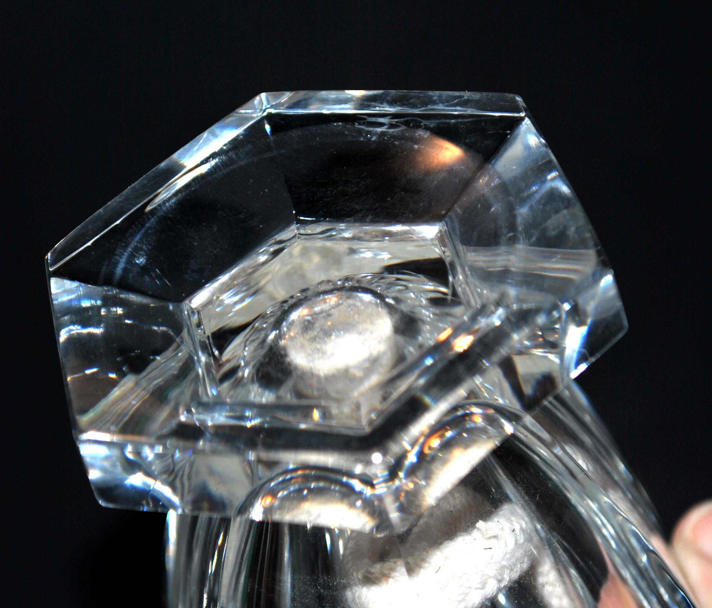Berger lamp in crystal of BACCARAT Model Amphora signed 20cm