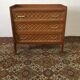 Commode en rotin années 50