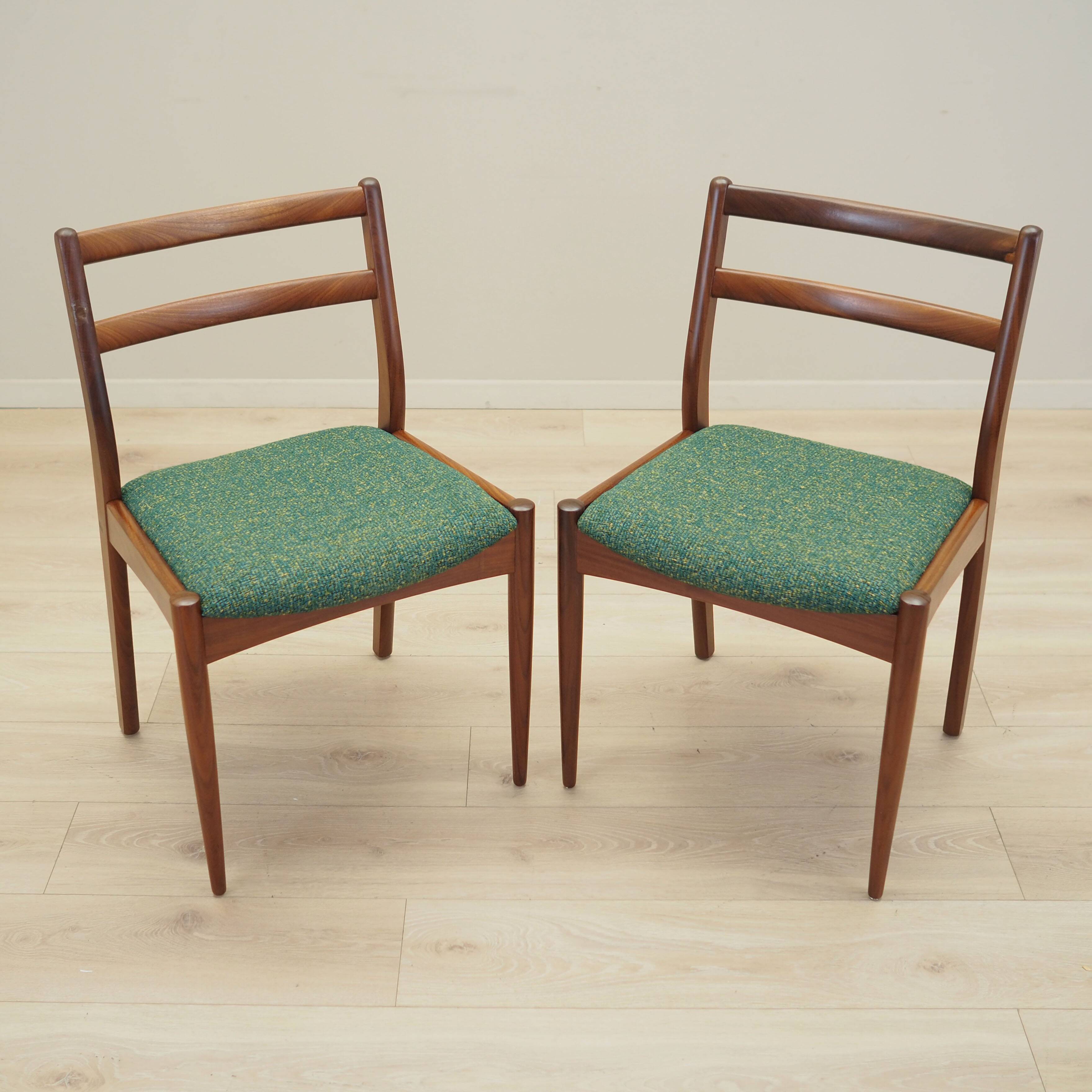 Set of two teak chairs, Danish design, 1970s, production: Denmark