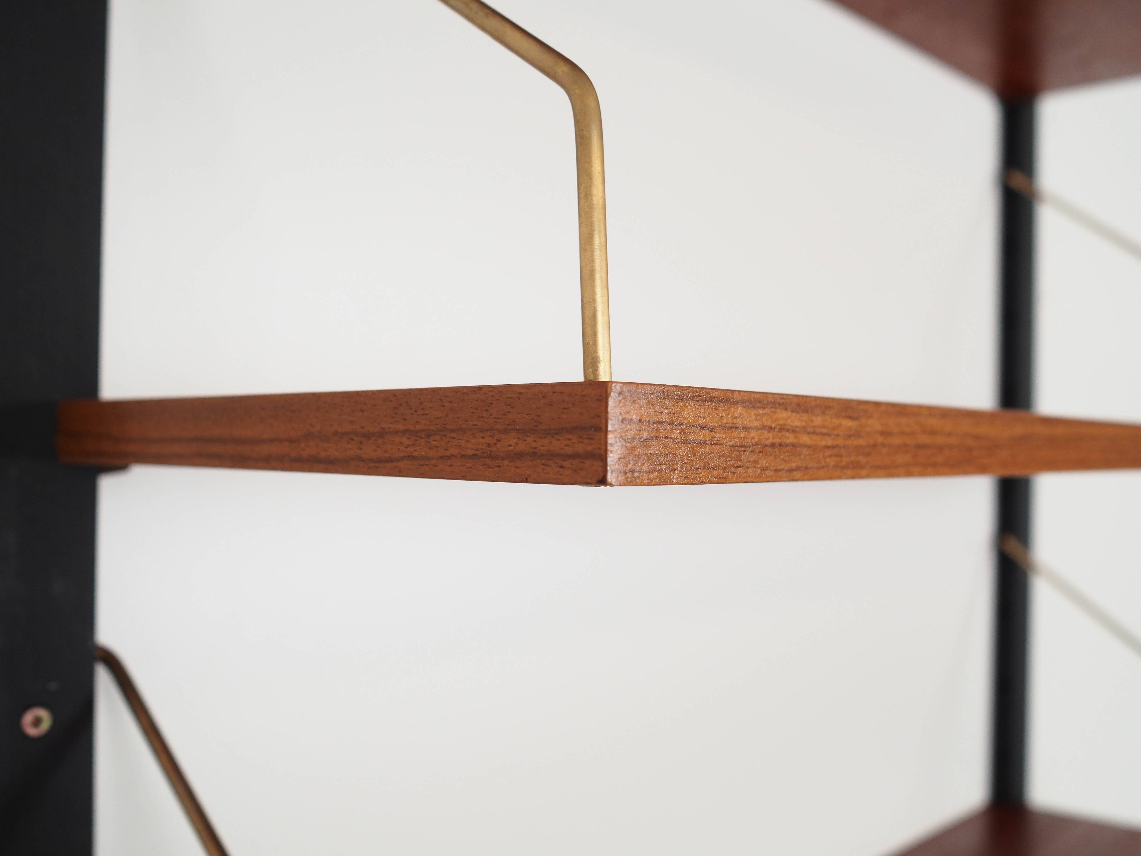 Teak shelving unit, Danish design, 1960s, production: Denmark