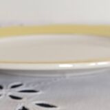 Yellow dessert service in Lunéville earthenware, Jonquille model