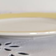 Yellow dessert service in Lunéville earthenware, Jonquille model
