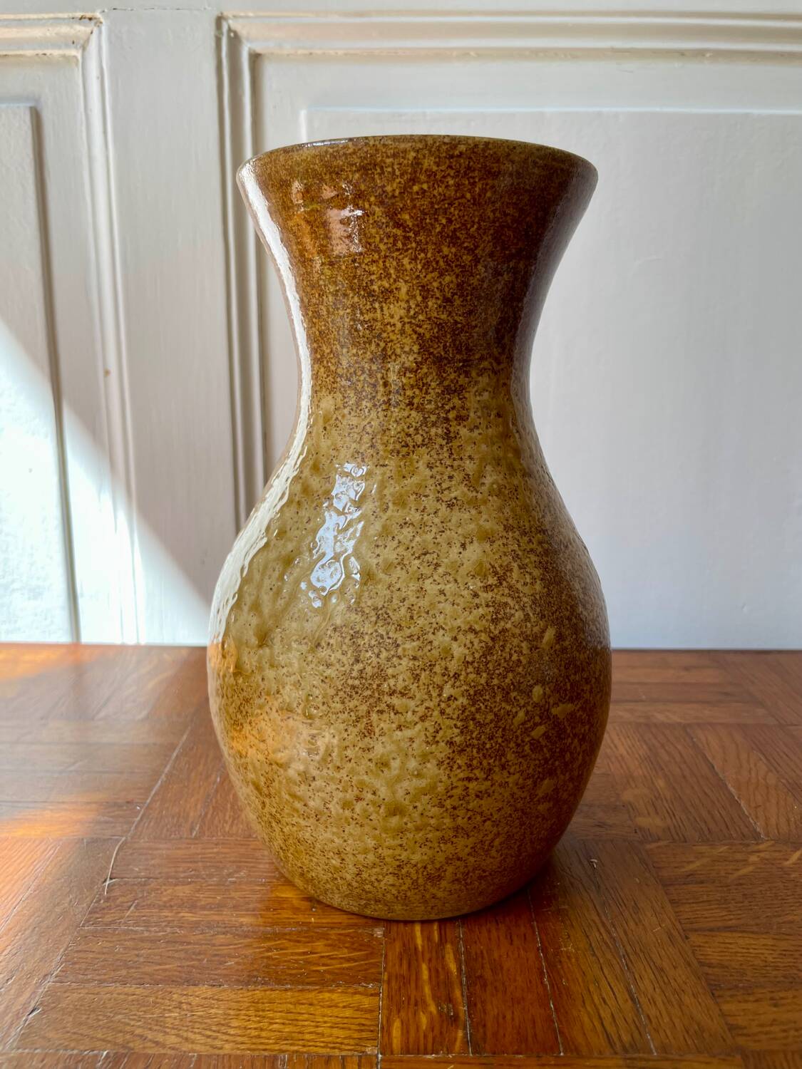 Glazed stoneware vase