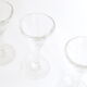 Set de 4 verres à liqueur, verre à pieds, vintage