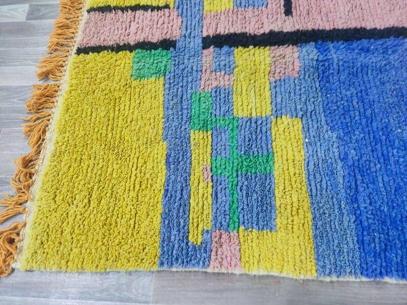 Handmade pure wool rug, size 2/3 m.