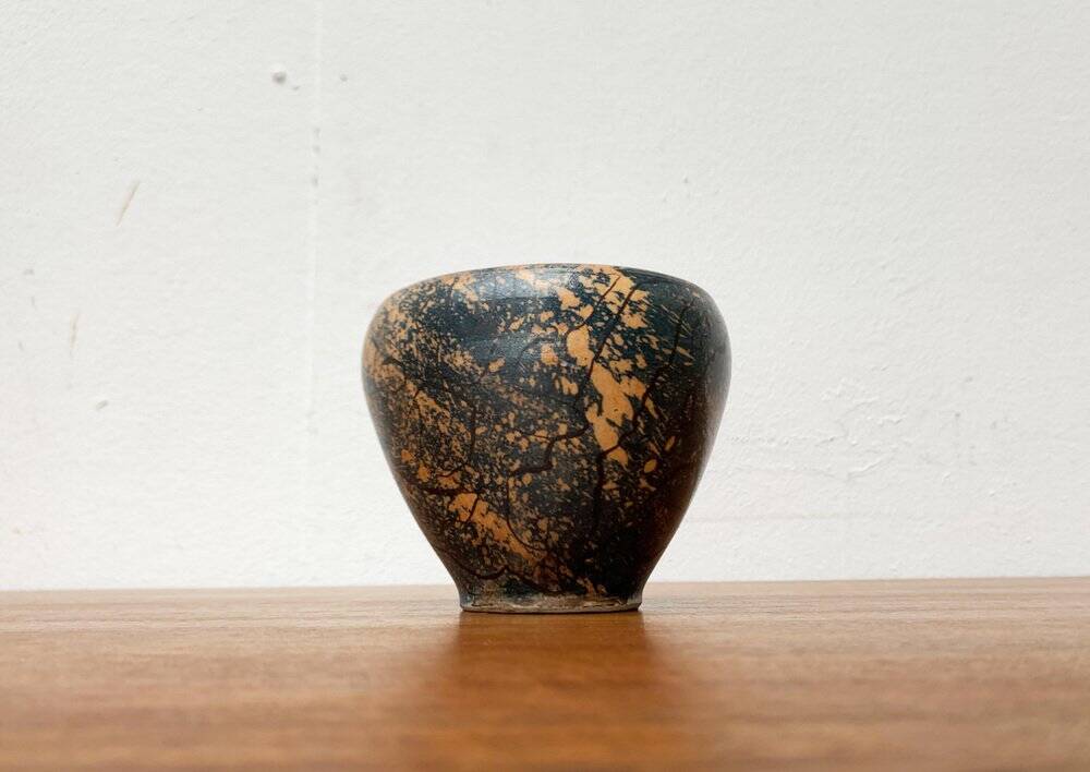 Brutalist Ceramic Bowl from Mid-Century German Study by Gerhard Liebenthron, 1960s