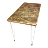 HIGH DESIGN TABLE WITH SCANDINAVIAN SIGNATURE 1950.