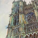 Amiens Cathedral watercolor