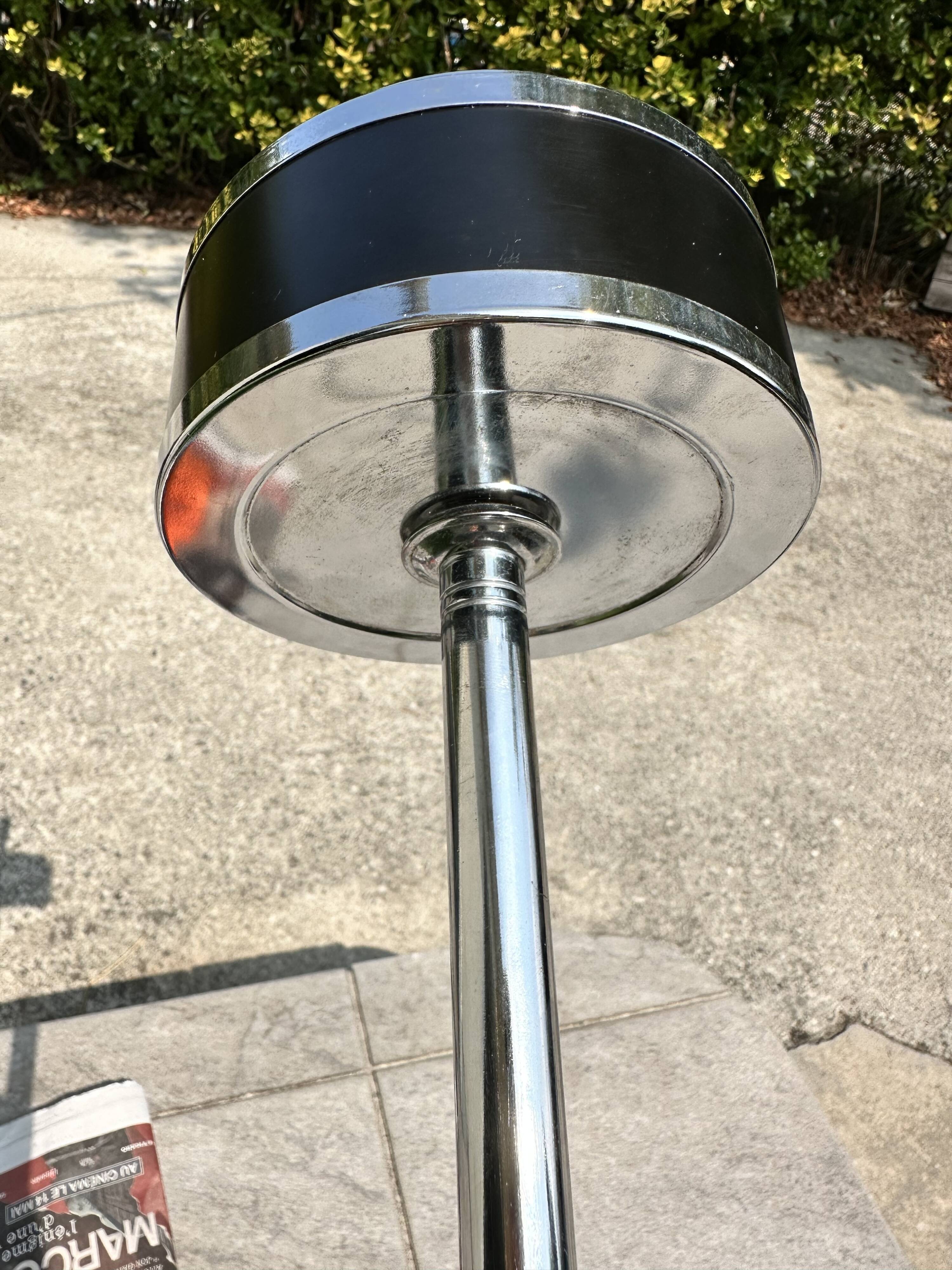 Cendrier sur Pied Vintage Années 70 - Tablette & Porte Revues/Journaux