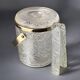 Dior style lucite ice bucket with tongs, Italy, 1970s