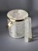 Dior style lucite ice bucket with tongs, Italy, 1970s