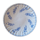 Vintage Sarreguemines porcelain dessert plate with flowers