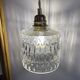 Suspension with vintage glass globe