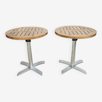 Ash Bistro Tables, stamped R.Vlaemynck – Late 20th century