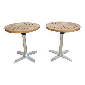 Ash Bistro Tables, stamped R.Vlaemynck – Late 20th century