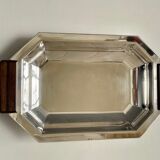 Art Deco silver metal bread basket