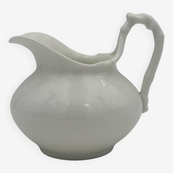 Creamer, vintage white porcelain milk pot