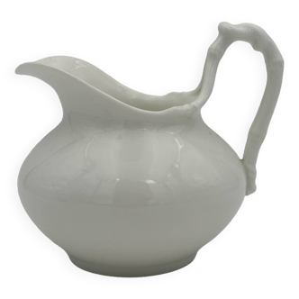 Creamer, vintage white porcelain milk pot