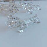 Porte-couteaux chiens en cristal