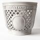 Openwork planter in Italian earthenware