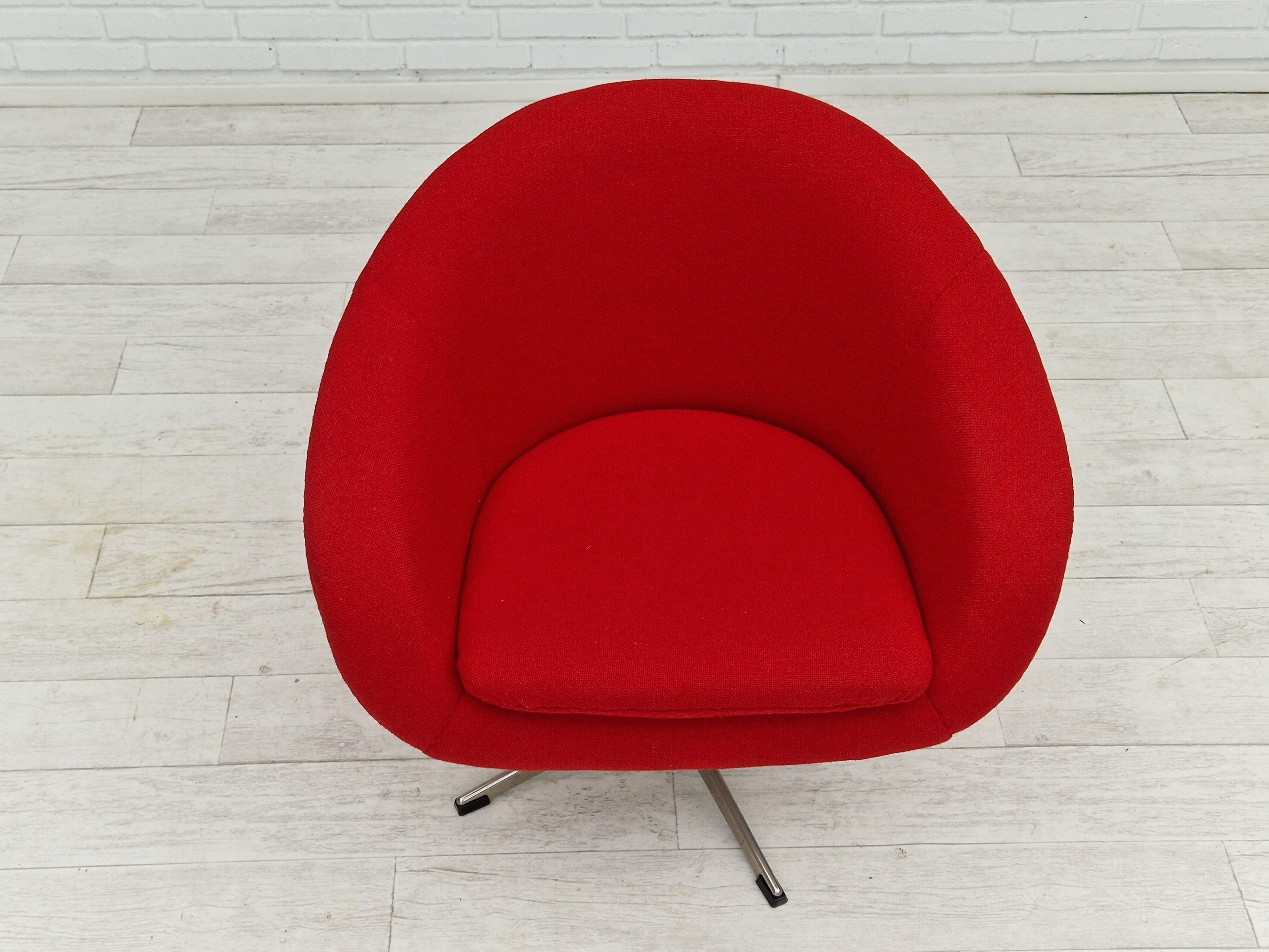 1960s, scandinavian design by Karl Eric Klote, swivel lounge chair