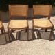 Lot de 4 chaises cannées Baumann vintage