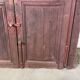 Distressed wooden double doors