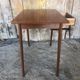 Old scandinavian wooden desk compass feet + drawer 70s vintage