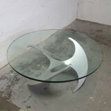 "Propeller" coffee table designed by Knut Hesterberg, Ronald Schmitt edition