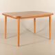 Vintage teak dining table with 2 extensions 1960 suede