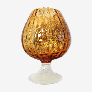 Vase verre d'Empoli Ø21cm
