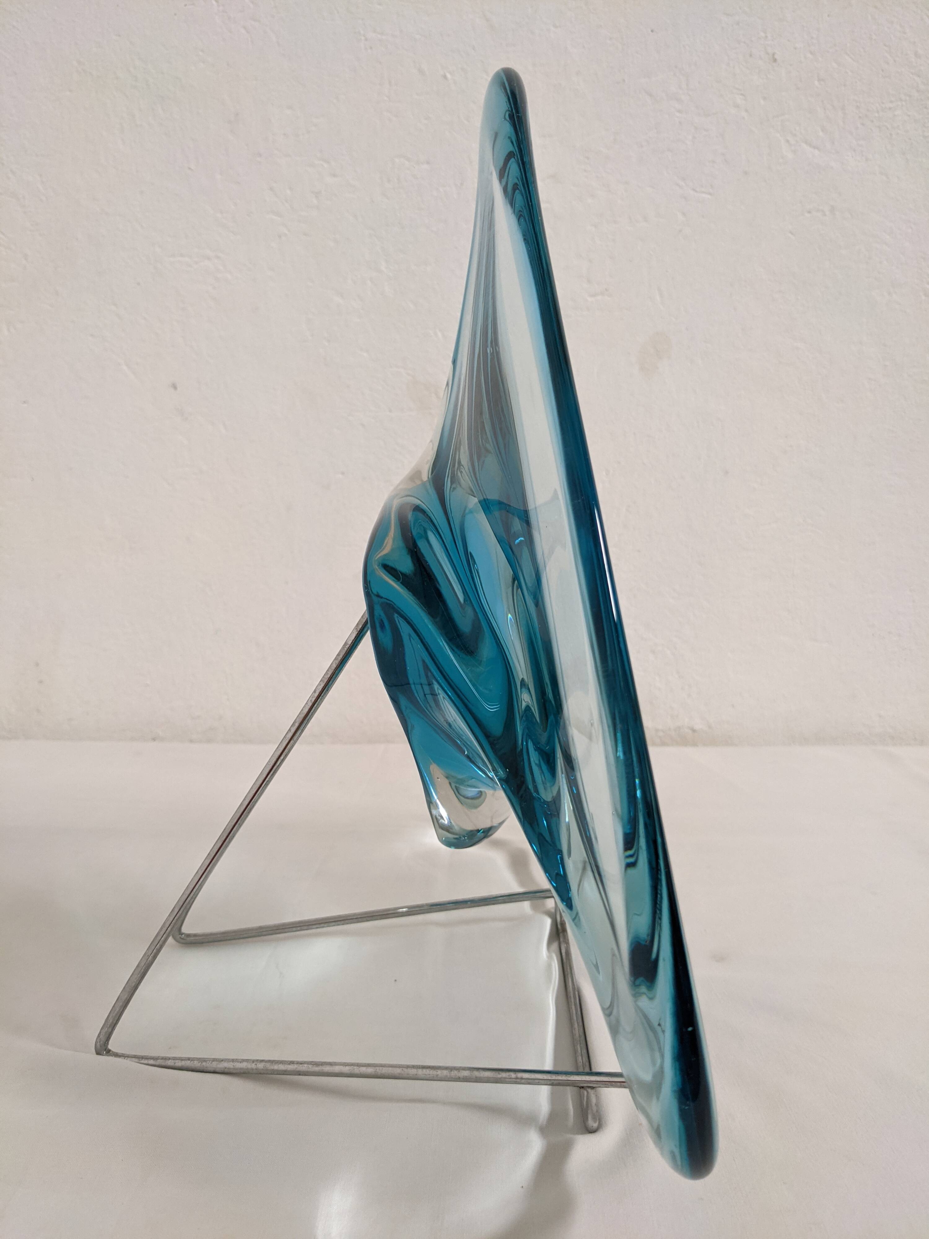 XL fruit bowl or pocket emptier in Murano glass, Italy circa 1970