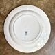 Léon Graves round dish in blue ironstone, "Anemones" service