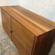 Buffet Box storage cabinet vintage blond walnut 1960-80's