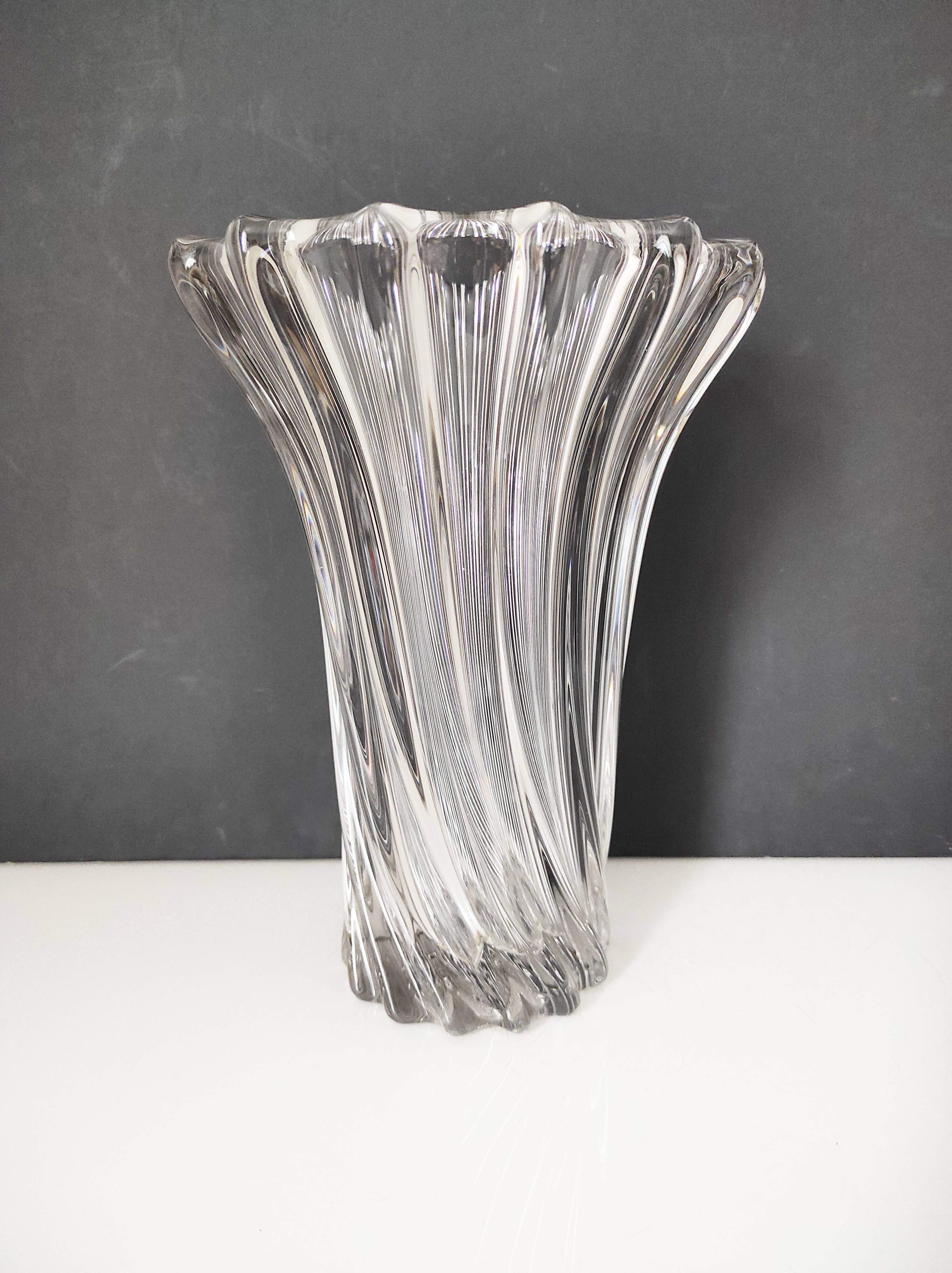 Vase en cristal dans le goût de Pierre d'Avesn