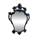 Black wood mirror